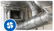 Metal air ducts and ventilation components in an HVAC system